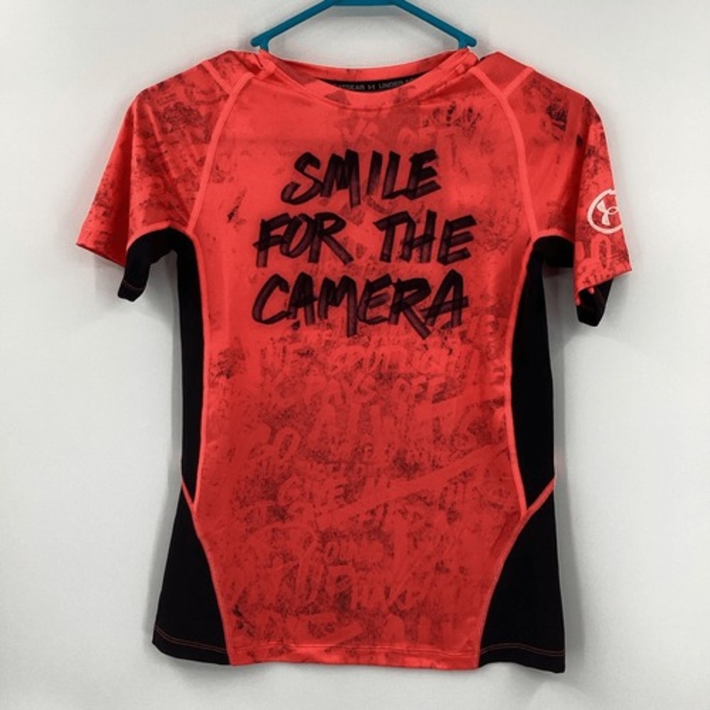 Boys Under Armour‎ Smile For The Camera Heatgear SS Tee - NWT